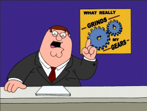 Too High "Grinds My Gears" template. Annoyance level: 5.